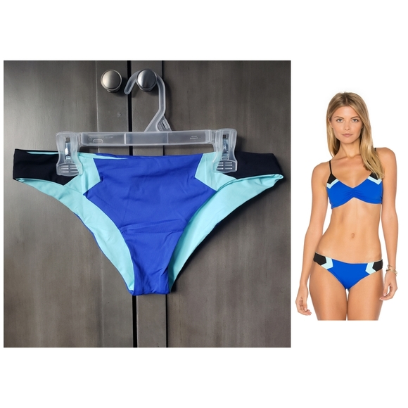 l*space Other - L*Space M Barracuda Royal Bikini Bottom Colorblock